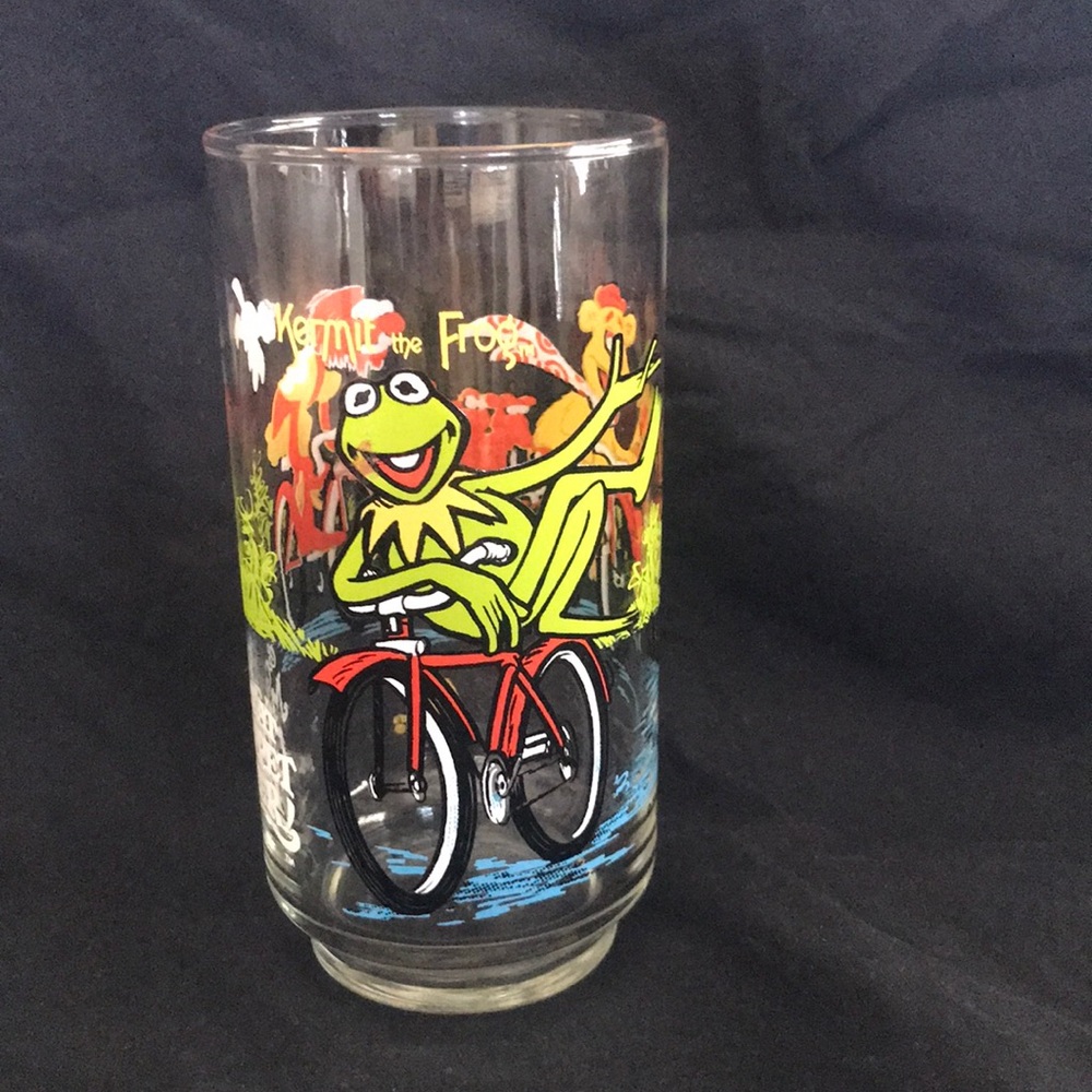 Kermit the Frog “The Great Muppet Caper” McDonalds Vintage Drinking Glass